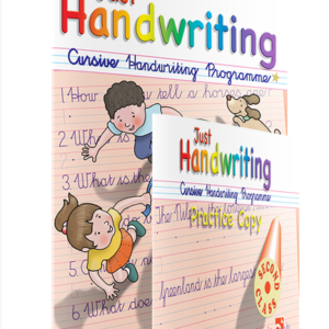 Just Handwriting Cursive 2nd Class + Practice Copy English | First Class Office Online Store