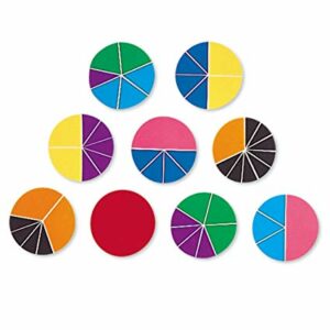 Printed Fraction Circles (51 piece) UNPRINTED Decimals & Percentages | First Class Office Online Store