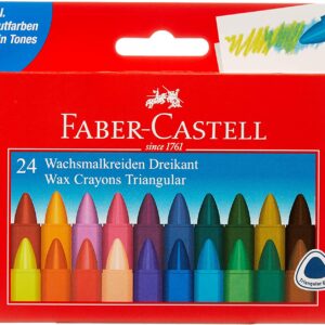 Faber Castell Triangular Wax Crayons (24) Arts and Crafts | First Class Office Online Store