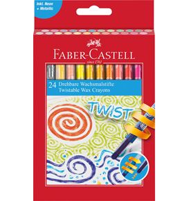 Faber Castell Twistable Wax Crayons (24) Arts and Crafts | First Class Office Online Store
