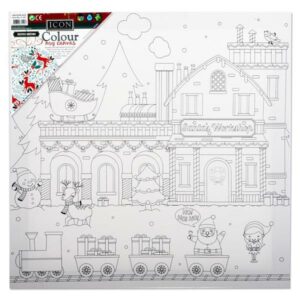Icon 300x300mm Colour My Canvas Festive Edition – Santa’s Workshop Arts and Crafts | First Class Office Online Store