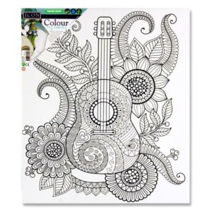 Icon 300x250mm Colour My Canvas – Guitar Canvas | First Class Office Online Store