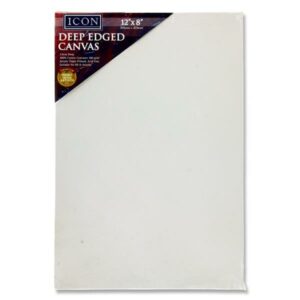 Icon Deep Edged Canvas 380gm2 – 12″x8″ Arts and Crafts | First Class Office Online Store