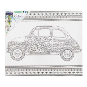 Icon 300x250mm Colour My Canvas – Floral Car Arts and Crafts | First Class Office Online Store
