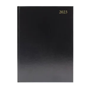 2023 A5 2 Days To A Page Diary Black KFA52BK23 Diaries & Calendars | First Class Office Online Store 2