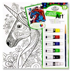 Canvas Art 9pce Create & Enjoy Painting Set – Unicorn Arts and Crafts | First Class Office Online Store