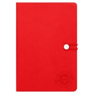 Premto A5 192pg Hardcover Pu Notebook with Elastic – Ketchup Red A5 | First Class Office Online Store