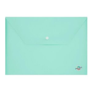 Premto A4 Pastel Button Wallet – Mint Magic A4 | First Class Office Online Store