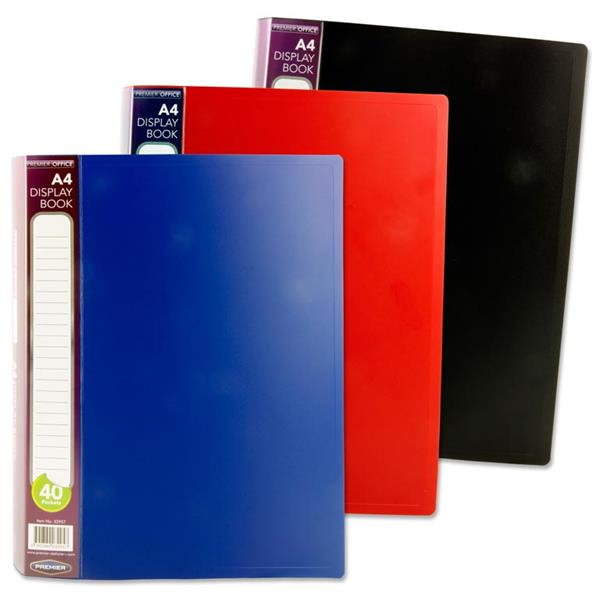 Premier A4 40 Pocket Display Book – First Class Office