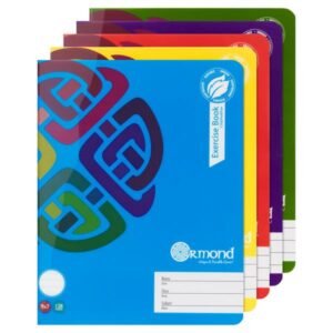 Ormond 9×7 128pg Durable Cover Notebook SINGLE Copybooks | First Class Office Online Store