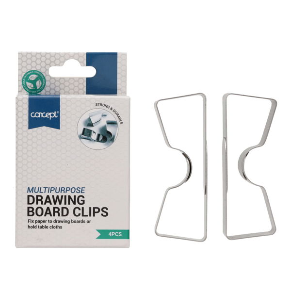 Concept Multi-Purpose Drawing Board Clips (4)