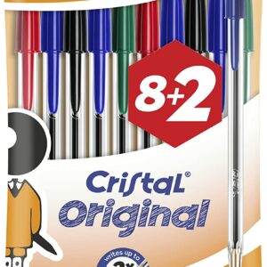 Bic Cristal Ballpoints – Assorted Colours (10) Ballpoint Pens | First Class Office Online Store 2