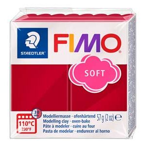 Fimo Oven-Bake Modelling Clay – Cherry Red (57g) Active Play | First Class Office Online Store
