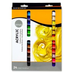 Daler Rowney Simply Acrylic Paint 24x12ml Acrylic Paint | First Class Office Online Store 2