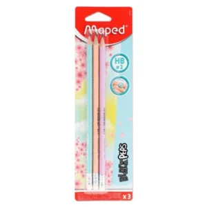 Maped Pastel Pencils with Erasers (3) Pencils | First Class Office Online Store