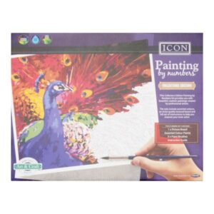 Icon Painting by Numbers – Peacock Acrylic Paint | First Class Office Online Store