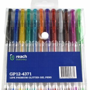 Reach Glitter Gel Pens (12) Pens | First Class Office Online Store