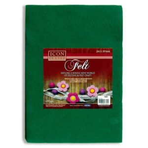 Icon Green Felt Sheets (10) Arts and Crafts | First Class Office Online Store