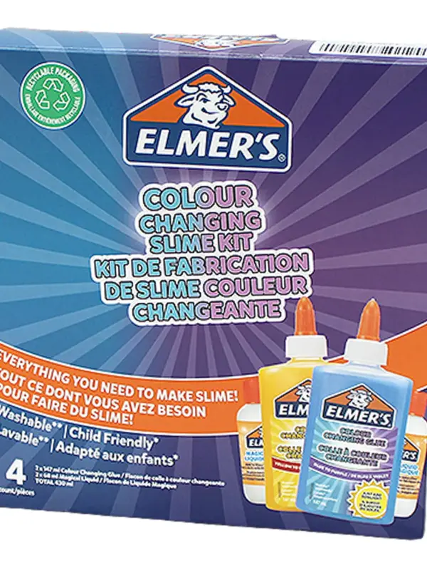 Elmers 8pce Colour Changing Slime Kit