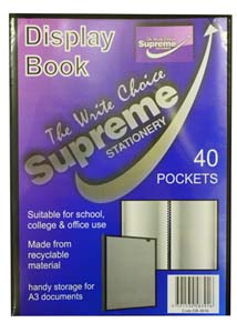 Supreme A3 Blaze 40 Pocket Display Book Art | First Class Office Online Store