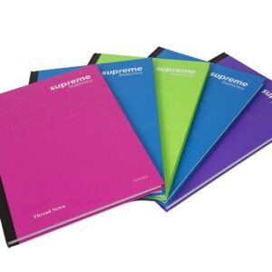 Supreme A4 Bright Assorted 160pg Hardcover Notebook (5) A4 | First Class Office Online Store