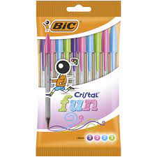 Bic Cristal Ballpoints – Pastel (10) Ballpoint Pens | First Class Office Online Store