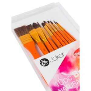 BRUSH SET NATURAL PONY HAIR FOR WATERCOLOUR BOX 10 Paint | First Class Office Online Store