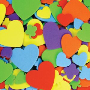 Foam Hearts & Flowers (150) Arts and Crafts | First Class Office Online Store