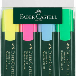 Faber Castell Textliner 48 Superfluorescent (4) Highlighters | First Class Office Online Store