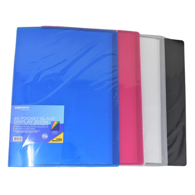 Supreme A4 Blaze 40 Pocket Display Book