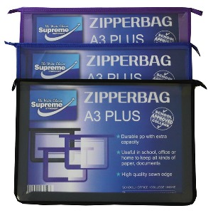 Supreme A3+ Expandable Zipper Bag Zipper Files | First Class Office Online Store