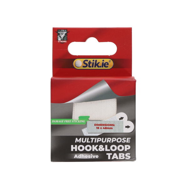 Stik.ie Removable Hook and Loop Tabs (12)