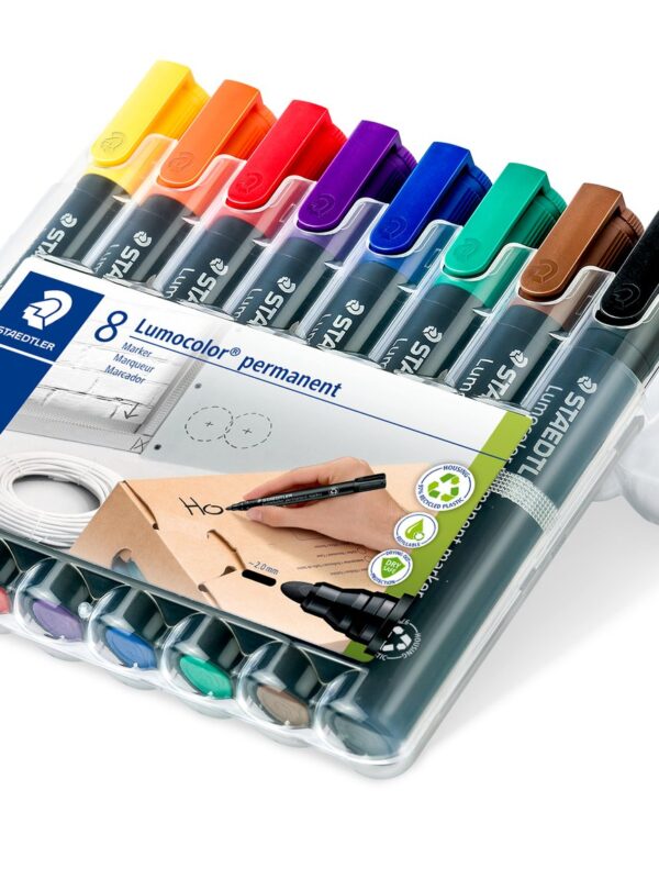 Staedtler Lumocolor Assorted Permanent Marker Bullet (8) 352 WP8