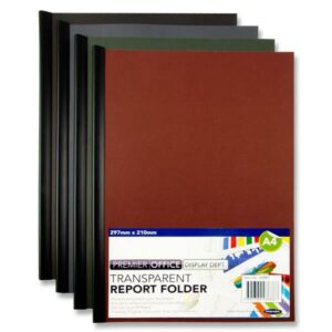 Premier Office A4 Clear View Presentation Report Binder Cardboard Files & Folders | First Class Office Online Store