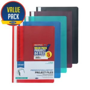 Concept A4 Asstd Colours Project Files (5) Office Stationery | First Class Office Online Store