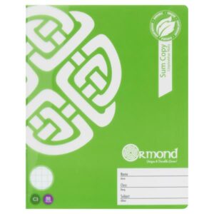 Ormond 88pg C3 Durable Cover Sum Copy Book Copybooks | First Class Office Online Store