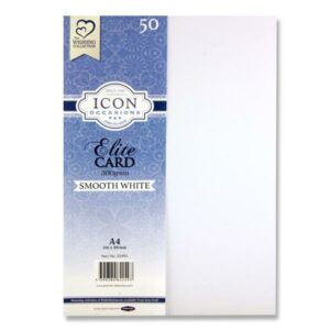 Icon A4 300gsm Smooth White Card (50) A4 Card | First Class Office Online Store