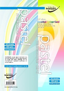 Supreme A4 160gsm Pastel Card (50) A4 Card | First Class Office Online Store