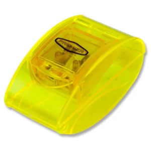 Emotionery Twin Hole Sharpener Transparent Yellow/Red Sharpeners | First Class Office Online Store