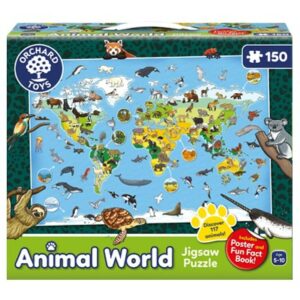 Orchard Toys Animal World Jigsaw (150 piece) Games | First Class Office Online Store