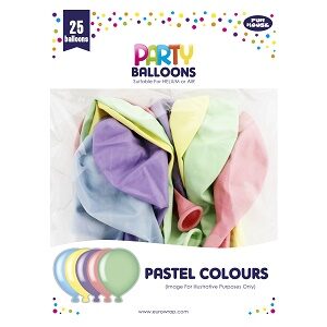 Balloons Assorted Pastel Colours Balloons | First Class Office Online Store