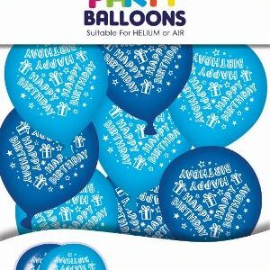 Balloons “Happy Birthday” (10) Blue/Navy Balloons | First Class Office Online Store 2