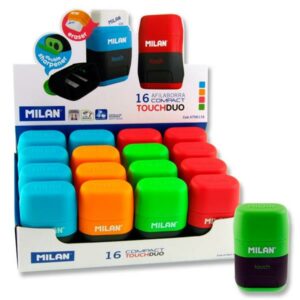 Milan Compact Touch Duo Eraser & Sharpener Erasers | First Class Office Online Store