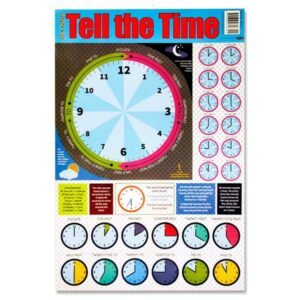 Tell the Time Wall Chart 50x73cm Posters | First Class Office Online Store
