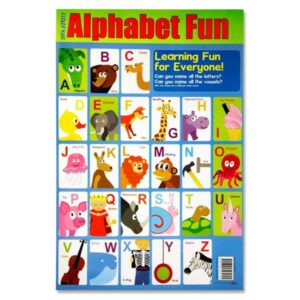 Clever Kidz Alphabet Fun Wall Chart 50x73cm Geography | First Class Office Online Store