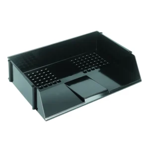 Wide Entry Landscape Letter Tray – Black (KF21688) Desk & Office Accessories | First Class Office Online Store