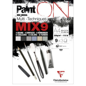 Paint On MIX9 A4 250gsm Asstd Multi-Technique Pad Art | First Class Office Online Store