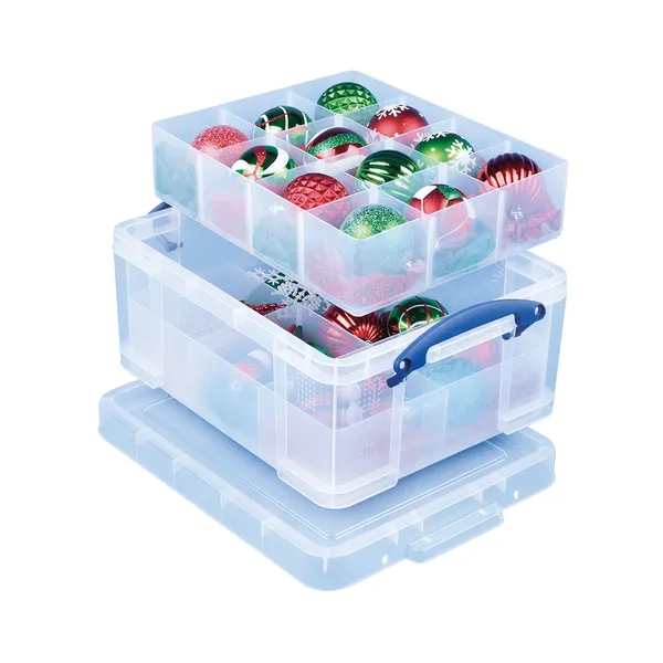 Really Useful 21L Plastic Sorting Box with Lid – First Class Office