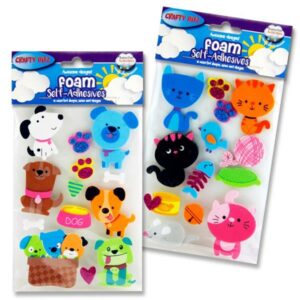 Crafty Bitz 3D Foam Stickers – My Pets Arts and Crafts | First Class Office Online Store