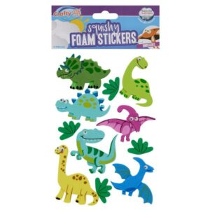 Crafty Bitz Squishy Foam Stickers – Dinosaurs Arts and Crafts | First Class Office Online Store